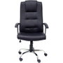 FORÖL Sillón Guadalimar con Mecanismo Basculante y Brazos Fijos, Negro